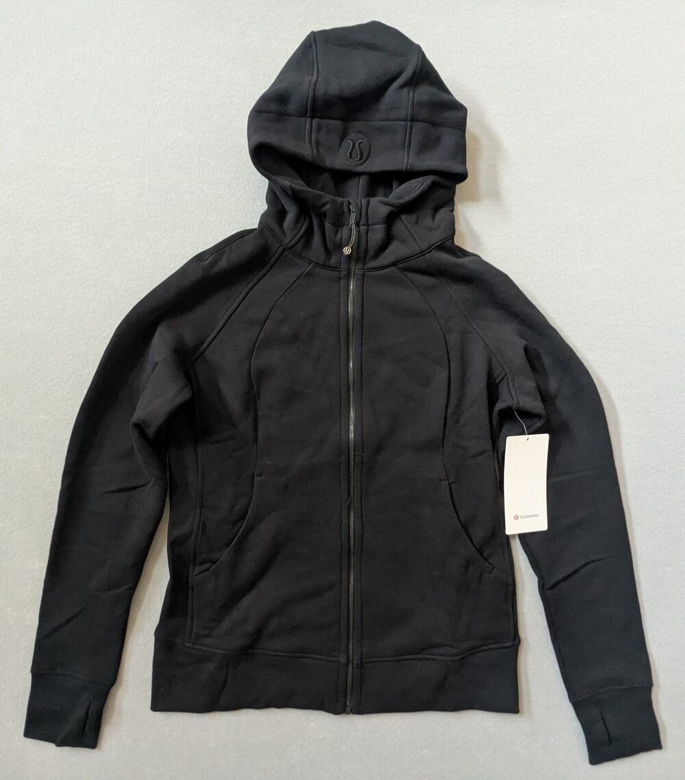 NWT lululemon Scuba Full-Zip Hoodie Black Size 12
